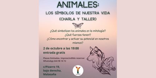 Animales: Los símbolos de nuestra vida. Charla-Taller