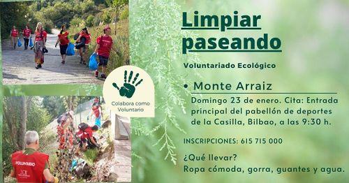 Limpiar paseando, voluntariado ecológico