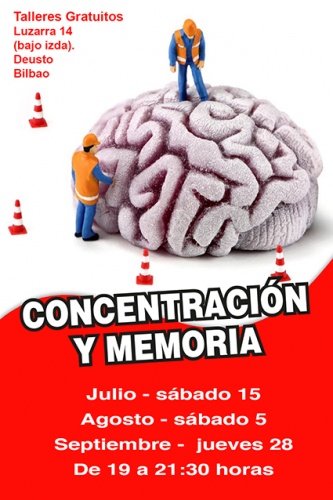 Taller gratuito de CONCENTRACIÓN Y MEMORIA