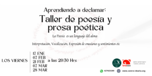 Taller de declamación de poesía y prosa