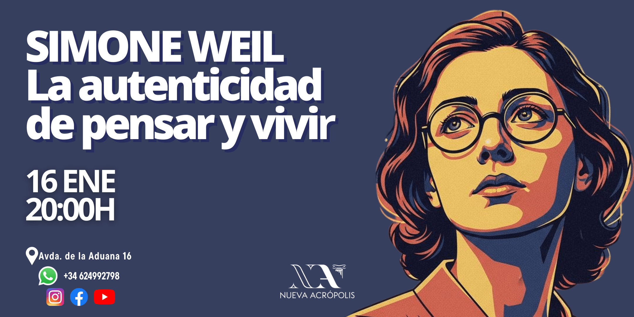 CONFERENCIA: SIMONE WEIL – La autenticidad de pensar y vivir